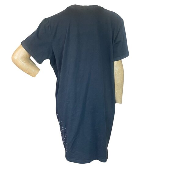 Adidas Celestial T-Shirt Dress Relaxed Fit Oversize XL Black #131T - Picture 6 of 9